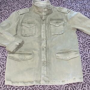 Anine Bing Military Utility Jacket in Olive green